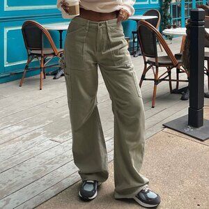 Lioness Miiami Vice Cargo Straight Leg Baggy Carpenter Pants Jeans Streetwear XS